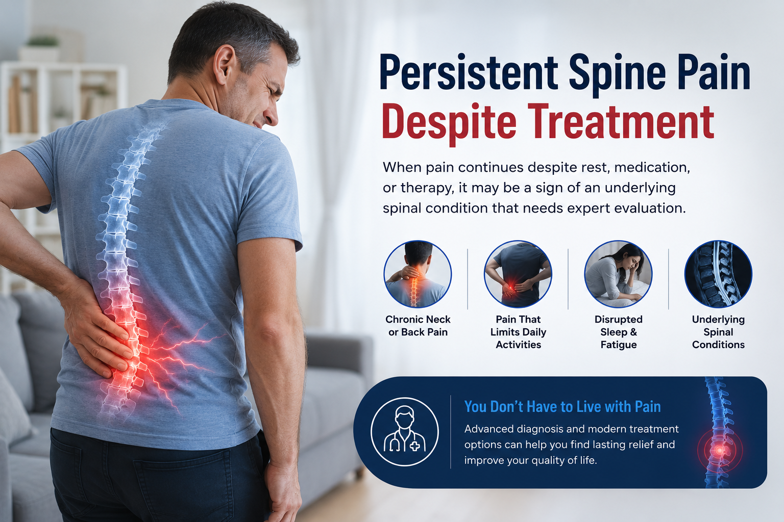 Persistent Spine Pain Despite Treatment: When Surgery May Help